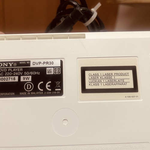 Sony DVD used with remote control