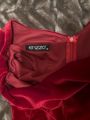 Enzzo velvet jumpsuit and Osley black shirt set like new
