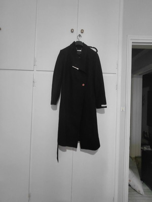 Ted Baker Rose Mid Length Wool Wrap Coat new, black, size XL