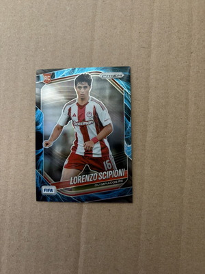 2025-26 Panini FIFA Prizm Rookie карта Lorenzo Scipioni Genesis SSP Olympiacos като нова