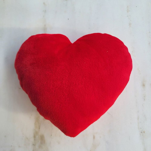 Velvet red heart new, soft touch