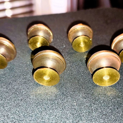 Vintage brass small furniture knob used