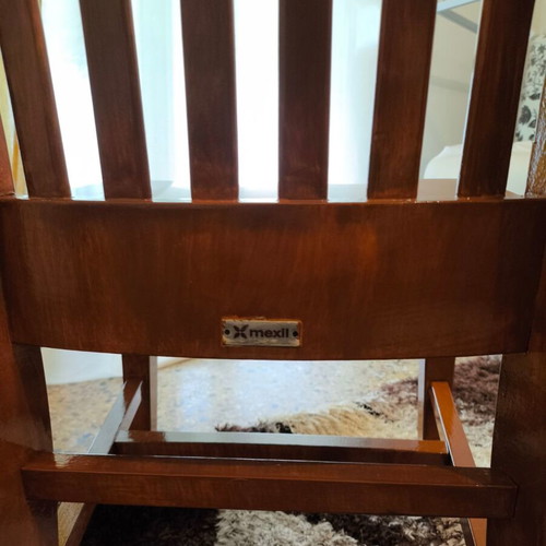 Mexil chairs set of 2 like new, iron and wood
