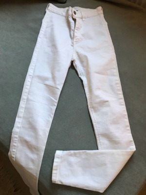 Zara white denim pants size 34 like new
