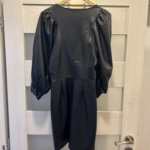 Reserved black faux leather dress size XS like new