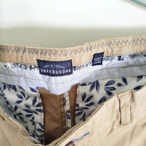Funky Buddha boys' bermuda shorts like new, beige, size 164 cm, age 14