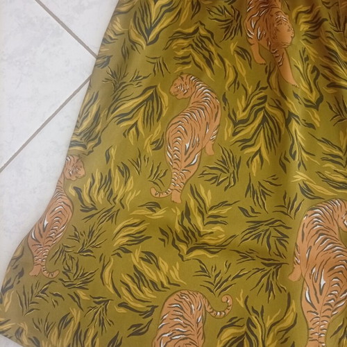Zara satin dress, green, size S