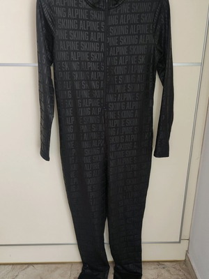 H&M Large elastic one-piece suit new with printed letters
