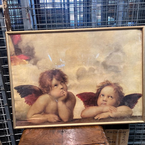 Old painting frame used with damages 50x70cm