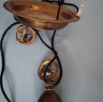 Bronze ceiling light with adjustable height, like new