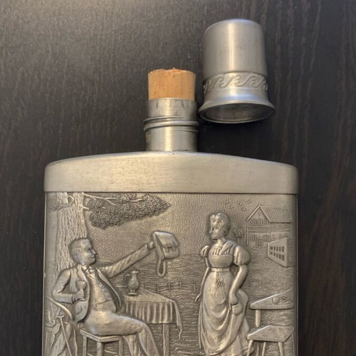 Tin flask used