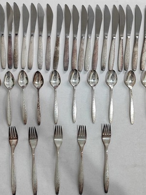 TWA Vintage Silver-Plated Cutlery Set used with Patina