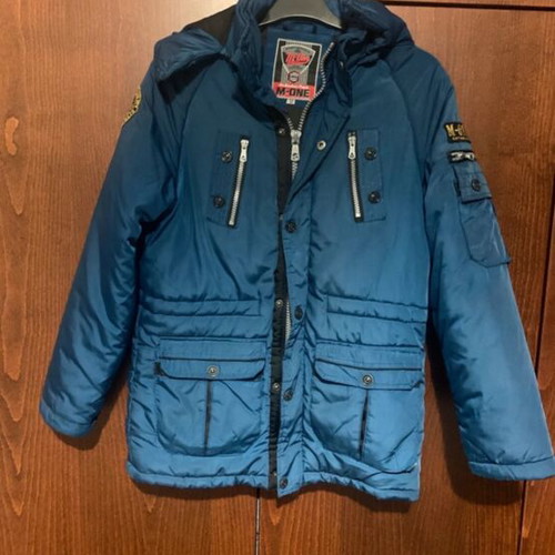 Children's jacket with hood blue like new