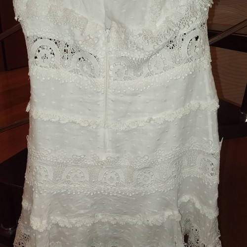 ZINI Boutique white romantic lace dress, size 38