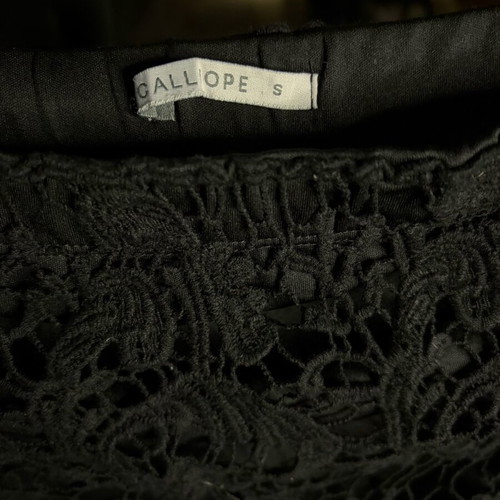Women's skirt with lining like new, black, size S