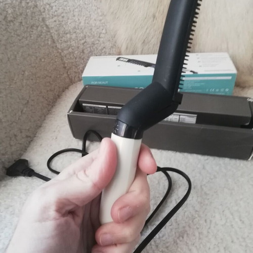 Beard and mustache straightening device new