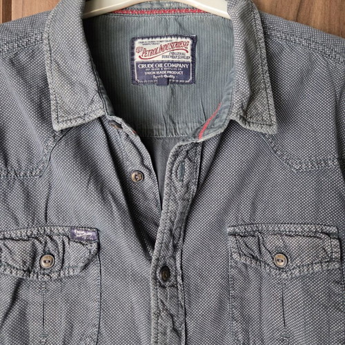 Petrol Industries shirt XL like new, white and blue