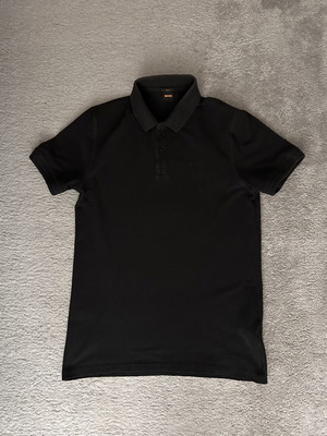 BOSS slim-fit polo shirt, size M, black