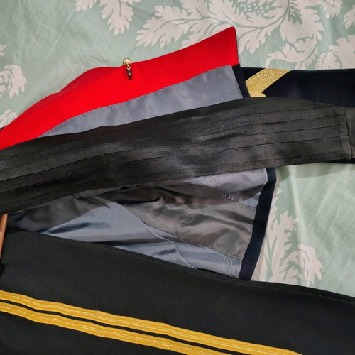 Military uniform authentic old used with medals