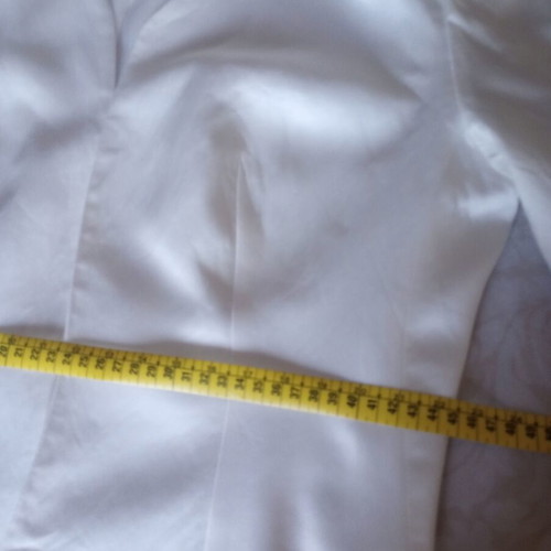 Lucifair Collection white satin jacket like new, women's M