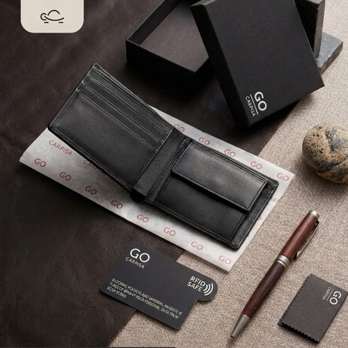 Carpisa Go Leather Men's Wallet RFID Safe