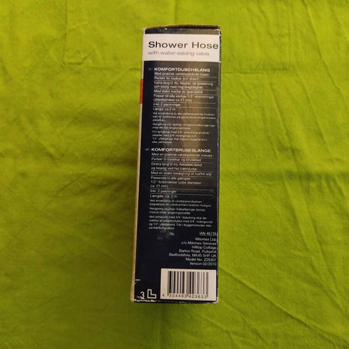 Miomare shower hose 2m new with water-saving valve