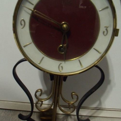 Orfac old mechanical table clock used with key