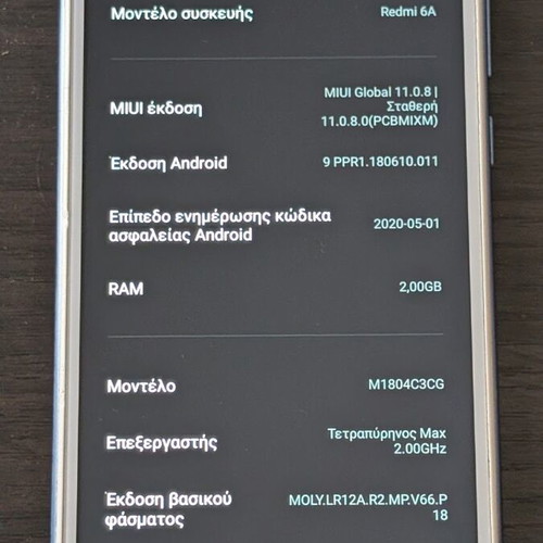 Xiaomi Redmi 6A smartphone, 16GB, blue