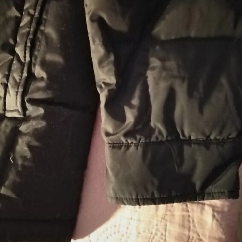 Women's black jacket size M like new with fur collar
