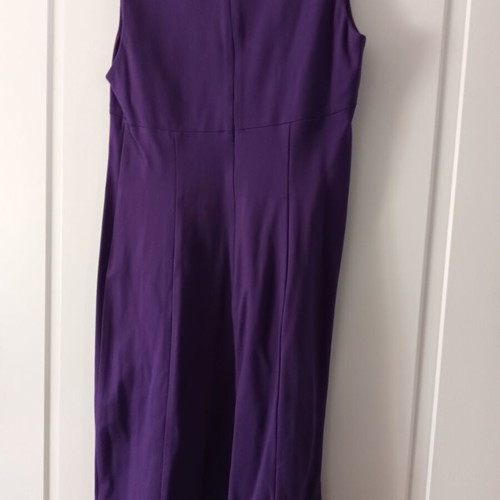 Benetton Midi Dress size Medium purple, new, cotton with lycra