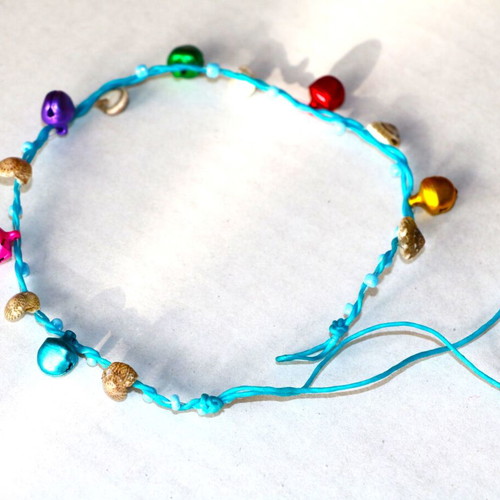 Handmade 26cm anklet new with crystals Renaissance era RQ061