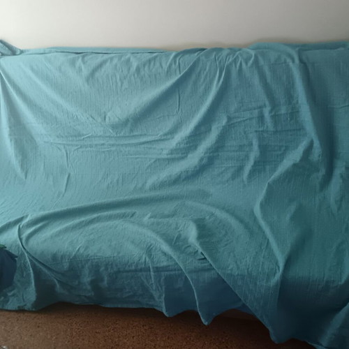 Four-seater sofa bed used