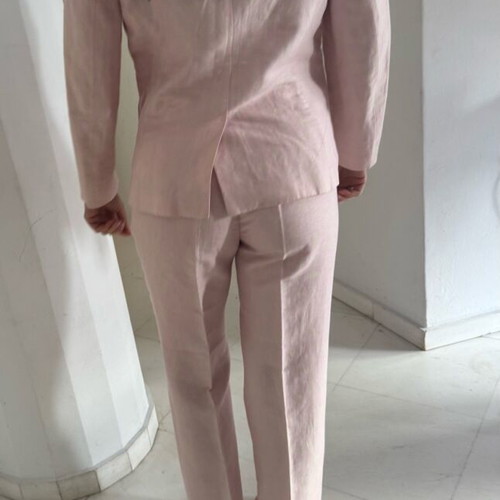 Escada sport suit like new, buttery pink, linen silk