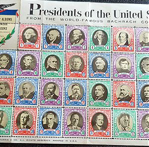 Γραμματόσημα PRESIDENTS OF THE UNITED STATES STAMPS BACHRACH COLLECTION (34τεμ) 019