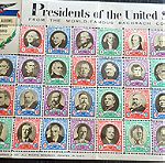  Γραμματόσημα PRESIDENTS OF THE UNITED STATES STAMPS BACHRACH COLLECTION (34τεμ) 019