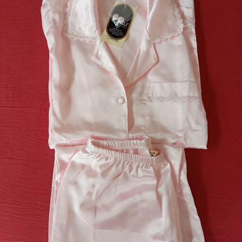 Bardo satin pajama set new, size S, pink