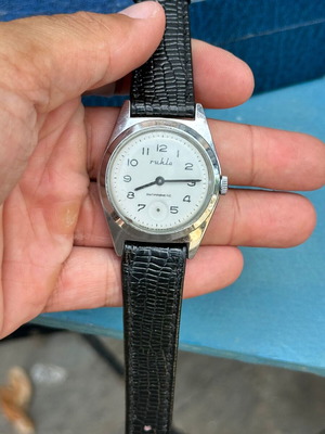 Vintage Ruhla Winding Wristwatch used, antimagnetic, for repair