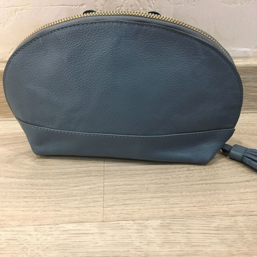 Osprey London makeup leather bag like new, blue