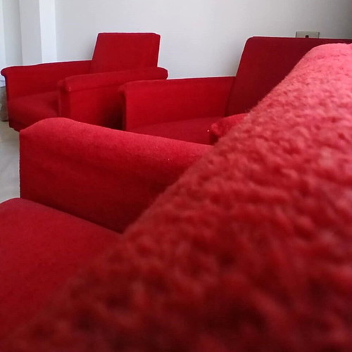Retro armchairs used, set of 4, from 1975