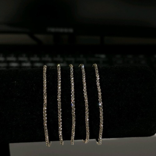Women's bracelets new, set of 5, gold and silver colors