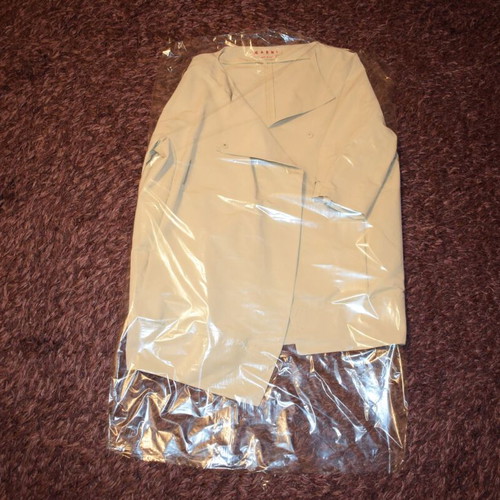 Marni Coat used, oversize, white and beige