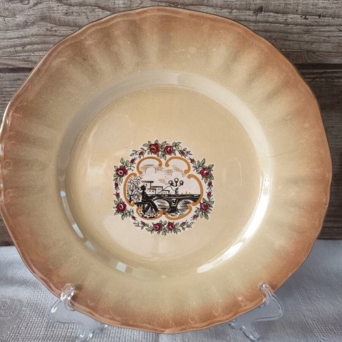 Vintage Keramikos Athens Greece dinnerware set 7 pieces