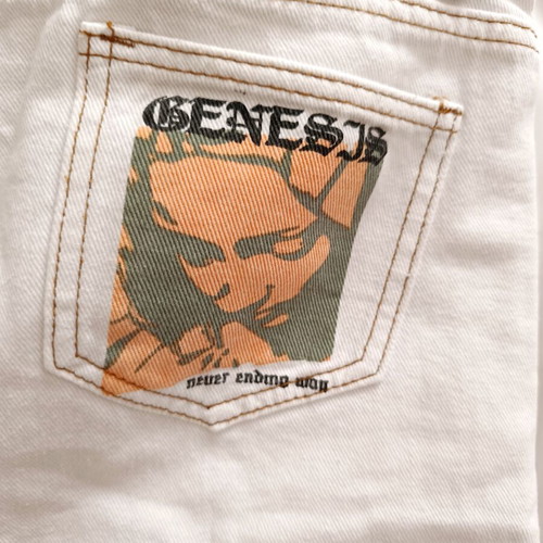 Shein white women's high-waisted wide jeans M like new