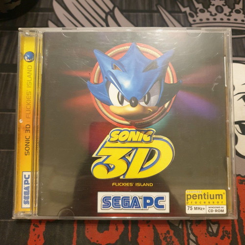 Sonic 3D: Flickies' Island PC CD-ROM used with manual