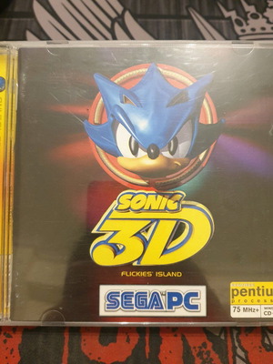 Sonic 3D: Flickies' Island PC CD-ROM used with manual