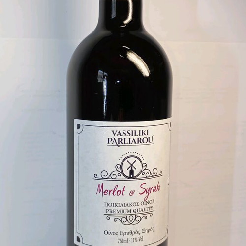 Vassiliki Parliarou Merlot Syrah Red wine new