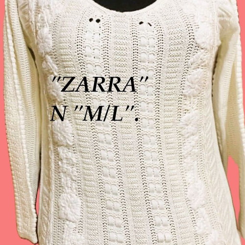 Zara sweaters like new, pack of 2, sizes M and L, black and white