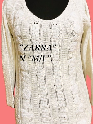 Zara sweaters like new, pack of 2, sizes M and L, black and white