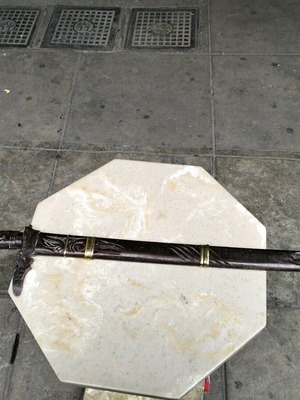 Wood carving used authentic