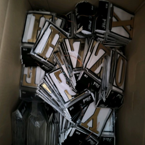 Huge opportunity Clearance. Stickers gold letters / street number signs, small signage plates